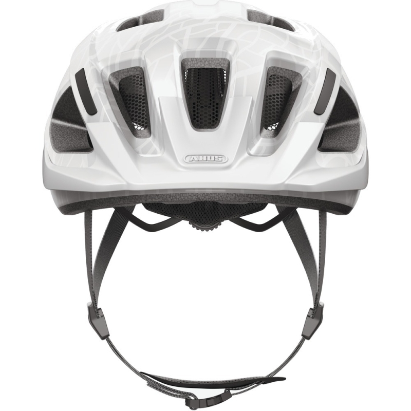 Kask rowerowy Abus Aduro 3.0 LED white art