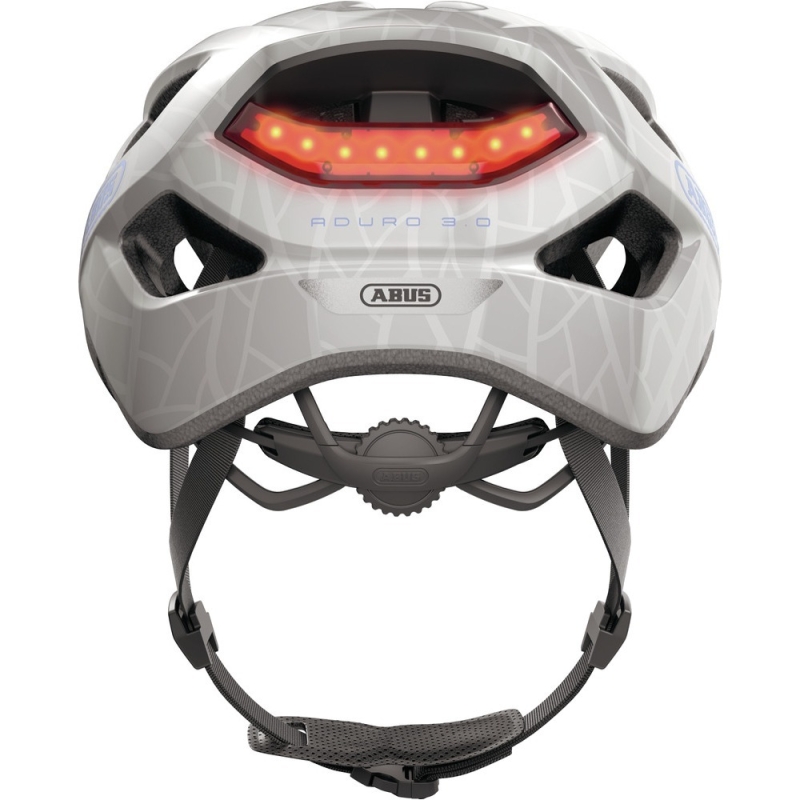 Kask rowerowy Abus Aduro 3.0 LED white art