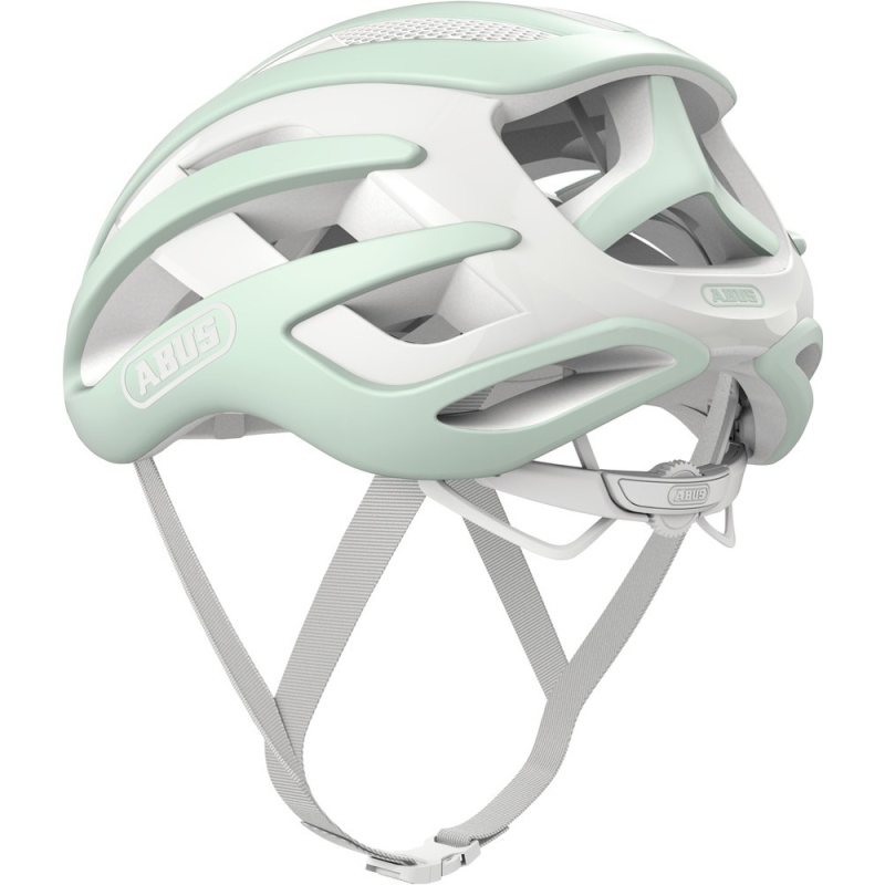 Kask rowerowy Abus AirBreaker biało-miętowy