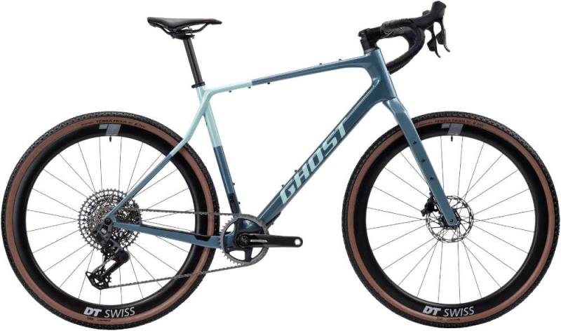 Rower gravel Ghost Asket CF X misty green