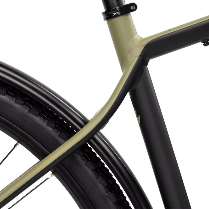 Rower gravel Ghost Asket Essential EQ AL black light khaki