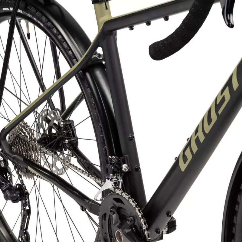 Rower gravel Ghost Asket Essential EQ AL black light khaki