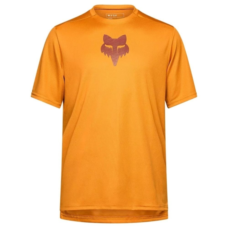Koszulka rowerowa Fox Ranger Head pomarańczowa