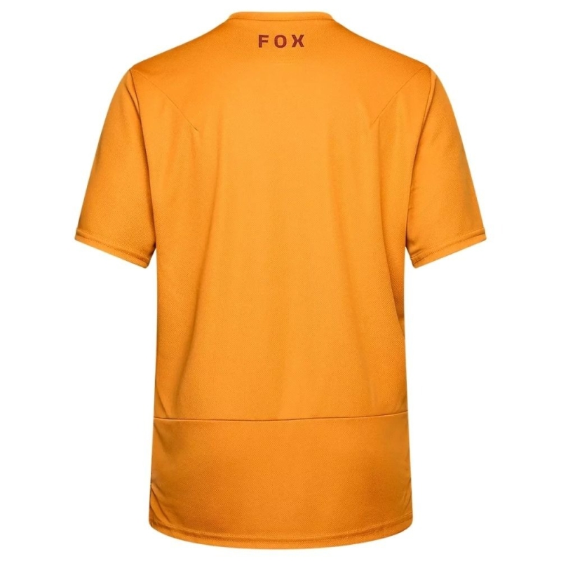 Koszulka rowerowa Fox Ranger Head pomarańczowa