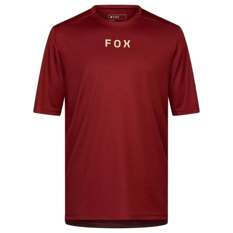 Koszulka rowerowa Fox Ranger Wordmark rdzawa