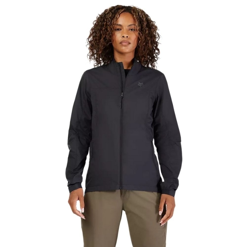 Kurtka rowerowa damska Fox Lady Ranger Wind czarna