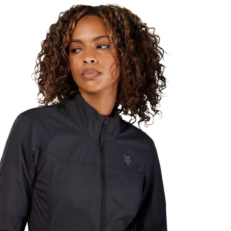 Kurtka rowerowa damska Fox Lady Ranger Wind czarna