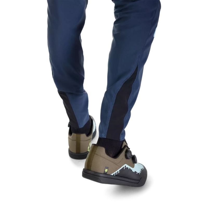 Spodnie rowerowe Fox Flexair Elevated Future granatowe