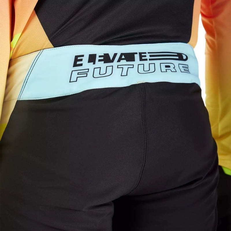 Spodnie rowerowe Fox Flexair Elevated Future żółte