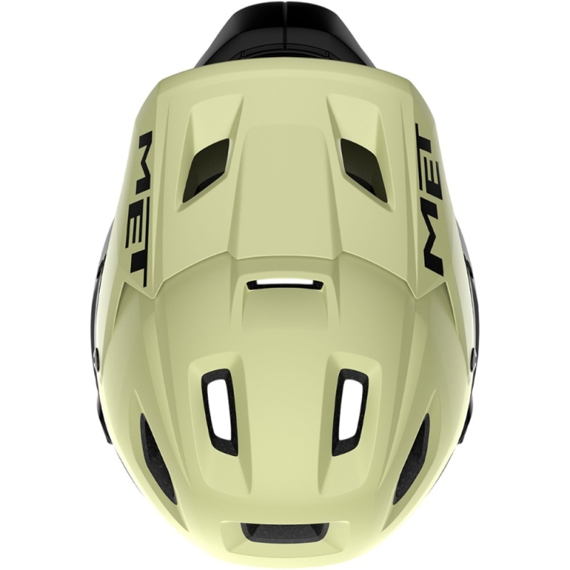 Kask rowerowy fullface MET Parachute MCR MIPS zielono-czarny