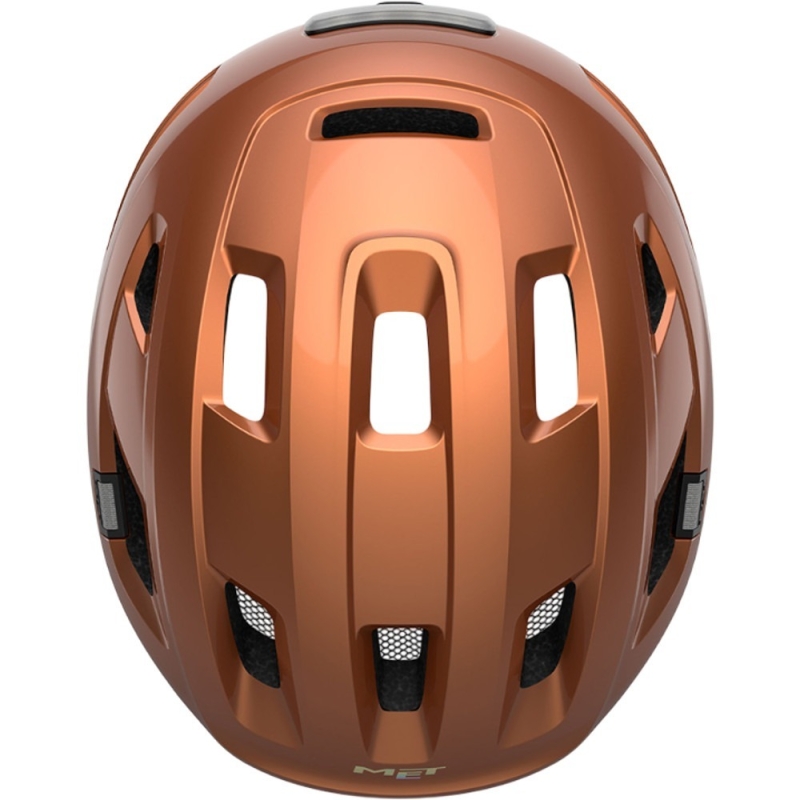 Kask rowerowy MET E-Mob brązowy