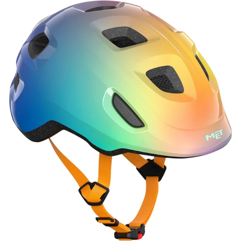 Kask rowerowy MET Hooray MIPS fioletowo-pomarańczowy