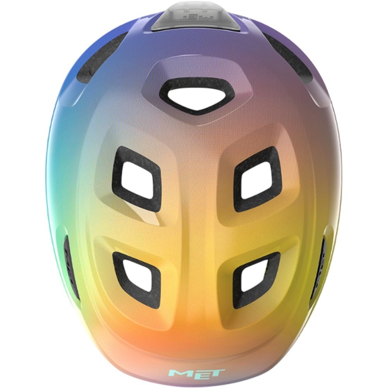 Kask rowerowy MET Hooray MIPS fioletowo-pomarańczowy