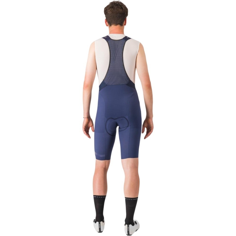 Spodenki rowerowe Castelli Premio Evo niebieskie