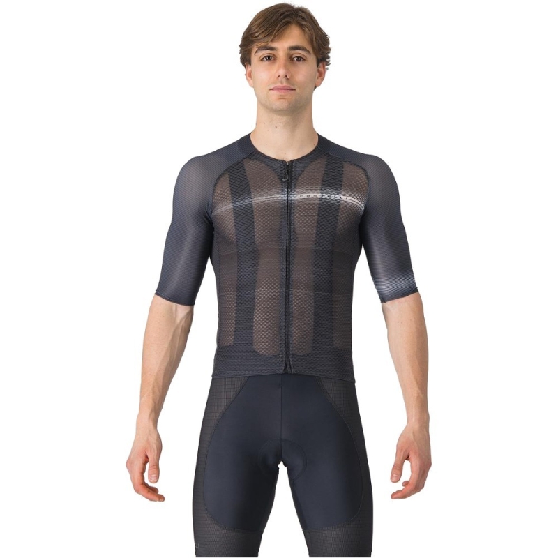 Koszulka rowerowa Castelli Climber's A/C czarna