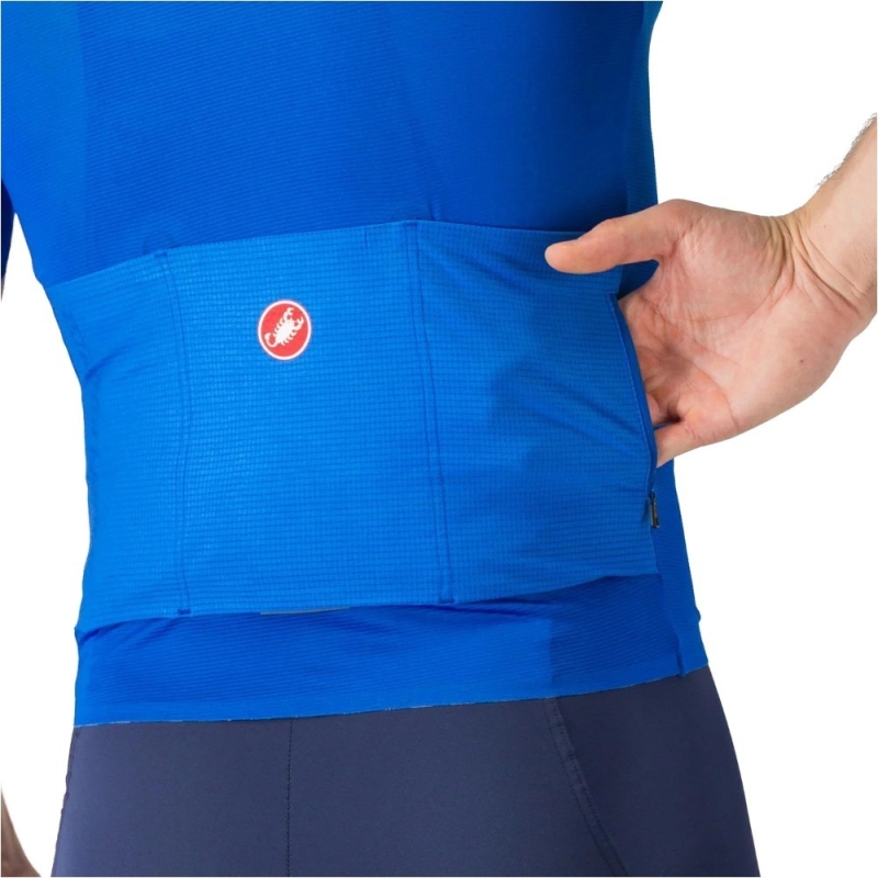 Koszulka rowerowa Castelli Superleggera A/C niebieska