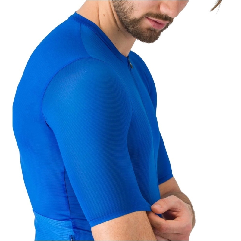 Koszulka rowerowa Castelli Superleggera A/C niebieska