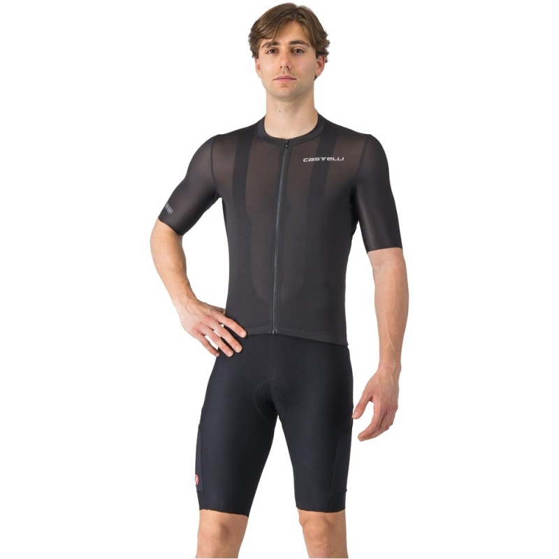 Spodenki rowerowe Castelli Unlimited Endurance czarne