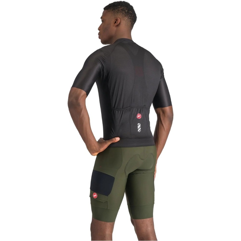 Spodenki rowerowe Castelli Unlimited Cargo zielone