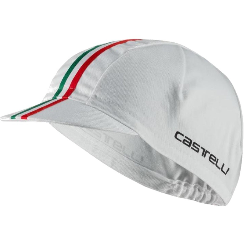 Czapka kolarska Castelli Italia biała