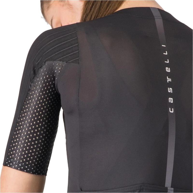 Koszulka rowerowa damska Castelli Aero Pro 8S W czarna