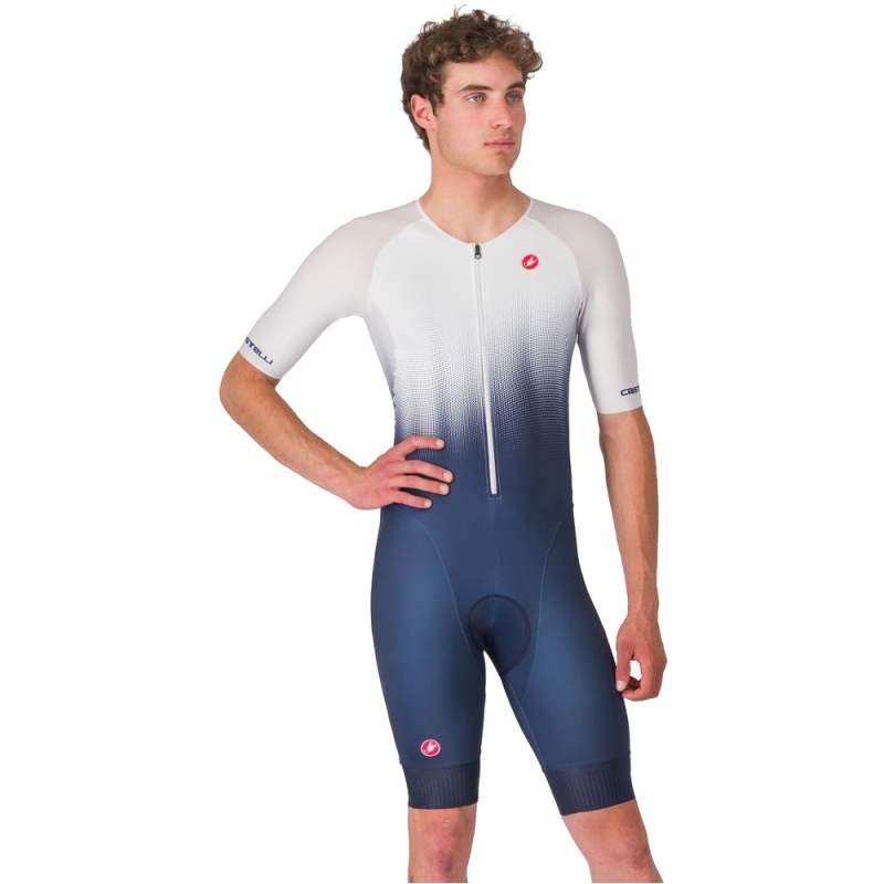 Strój triathlonowy Castelli Core Tri granatowo-biały