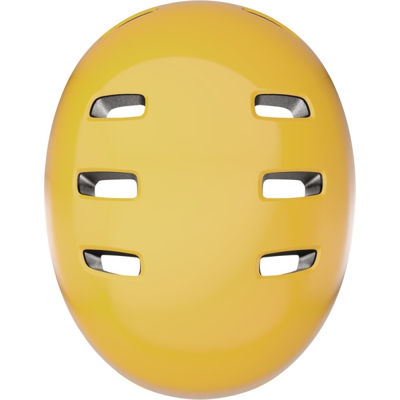 Kask rowerowy orzech Abus Indy żółty
