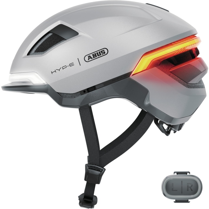 Kask rowerowy Abus HYP-E srebrny