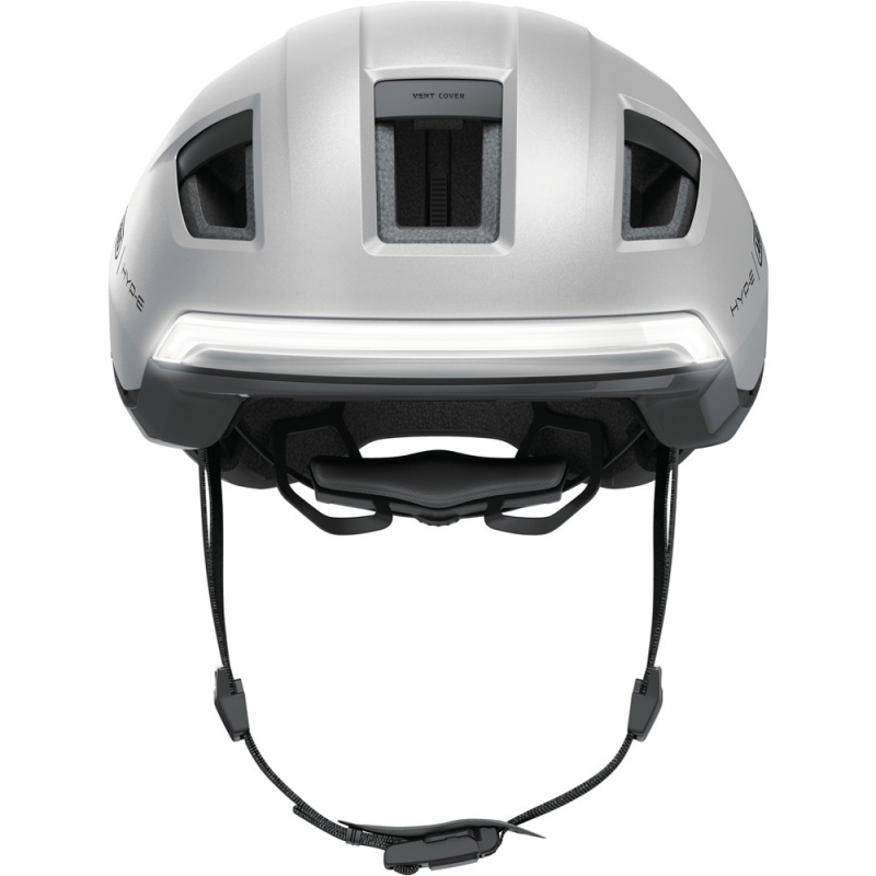 Kask rowerowy Abus HYP-E srebrny