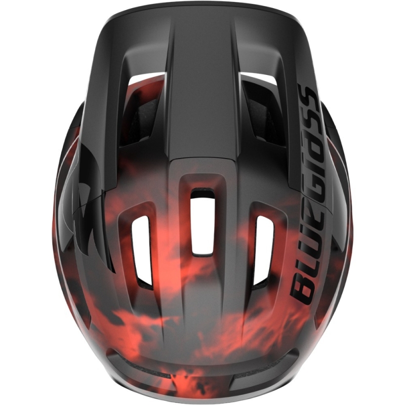 Kask rowerowy Bluegrass Jetro MIPS czarno-czerwony