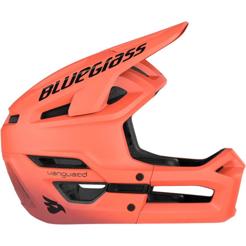 Kask rowerowy fullface Bluegrass Vanguard Core MIPS koralowy