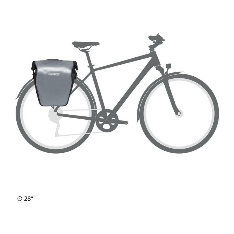 Sakwa Ortlieb Back-Roller Core Alu szara