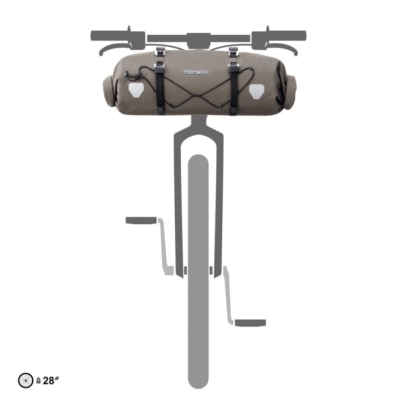 Torba na kierownicę Ortlieb Handlebar-pack flex brązowa