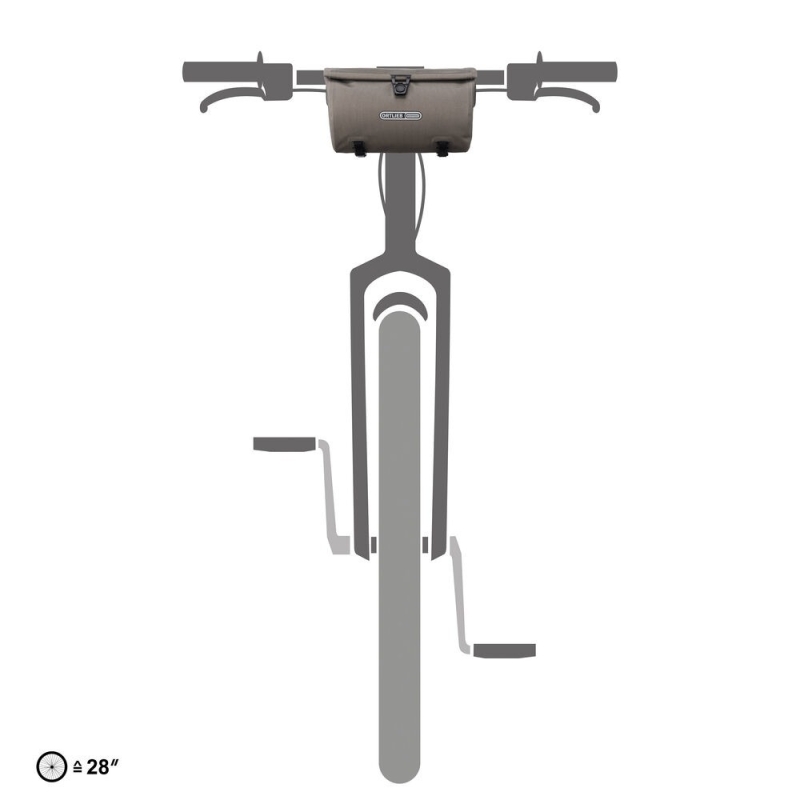 Torba na kierownicę Ortlieb Velo-sling brązowa
