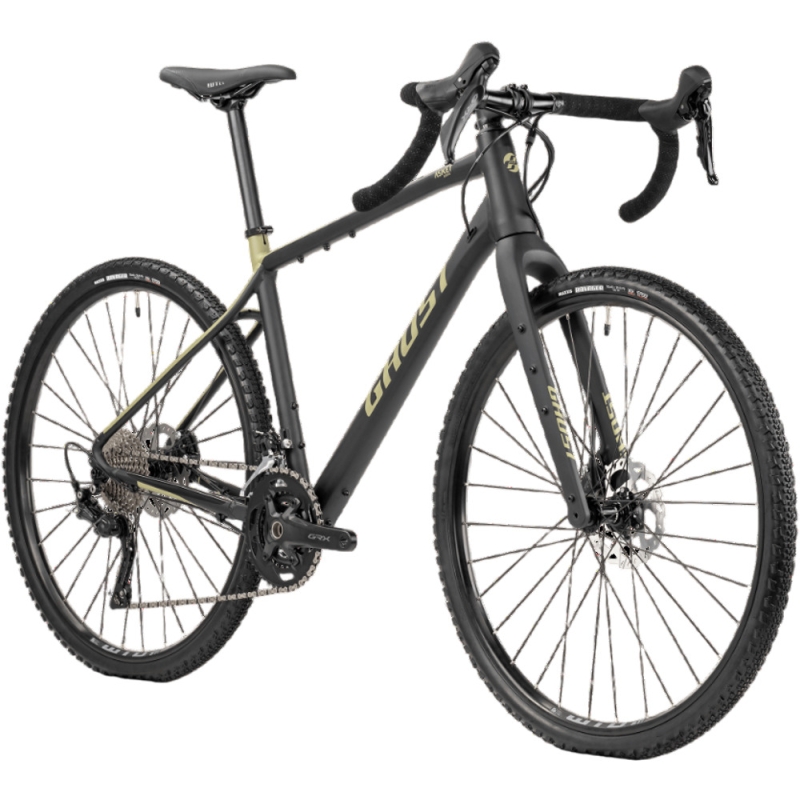 Rower gravel Ghost Asket Essential AL black light khaki