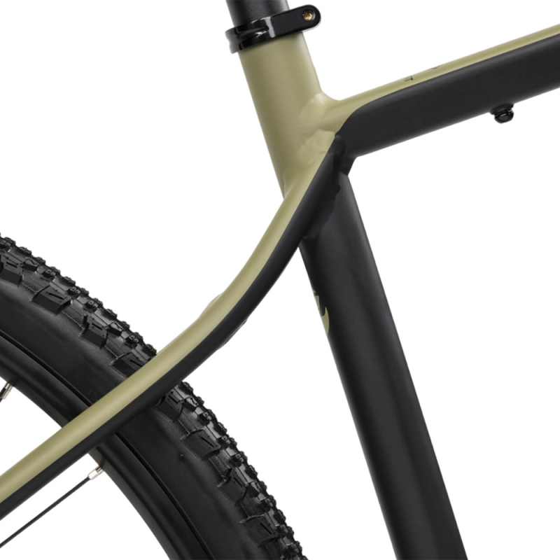 Rower gravel Ghost Asket Essential AL black light khaki