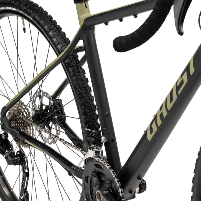 Rower gravel Ghost Asket Essential AL black light khaki
