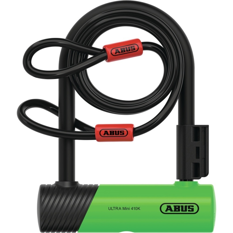 Zapięcie U-lock Abus Ultra Mini 410K + SH + linka Cobra 10/120