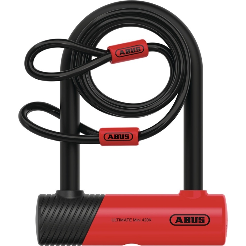 Zapięcie U-lock Abus Ultimate Mini 420K + USH + linka Cobra 10/120