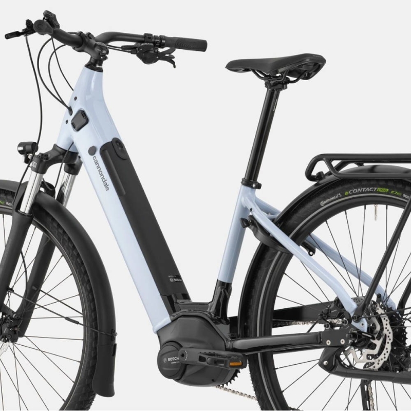 Rower elektryczny Cannondale Mavaro Neo 5 Monotube błękitny
