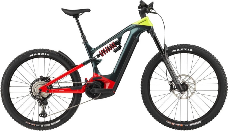 Rower elektryczny Cannondale Moterra Neo Carbon LT 1 zielono-czerwony