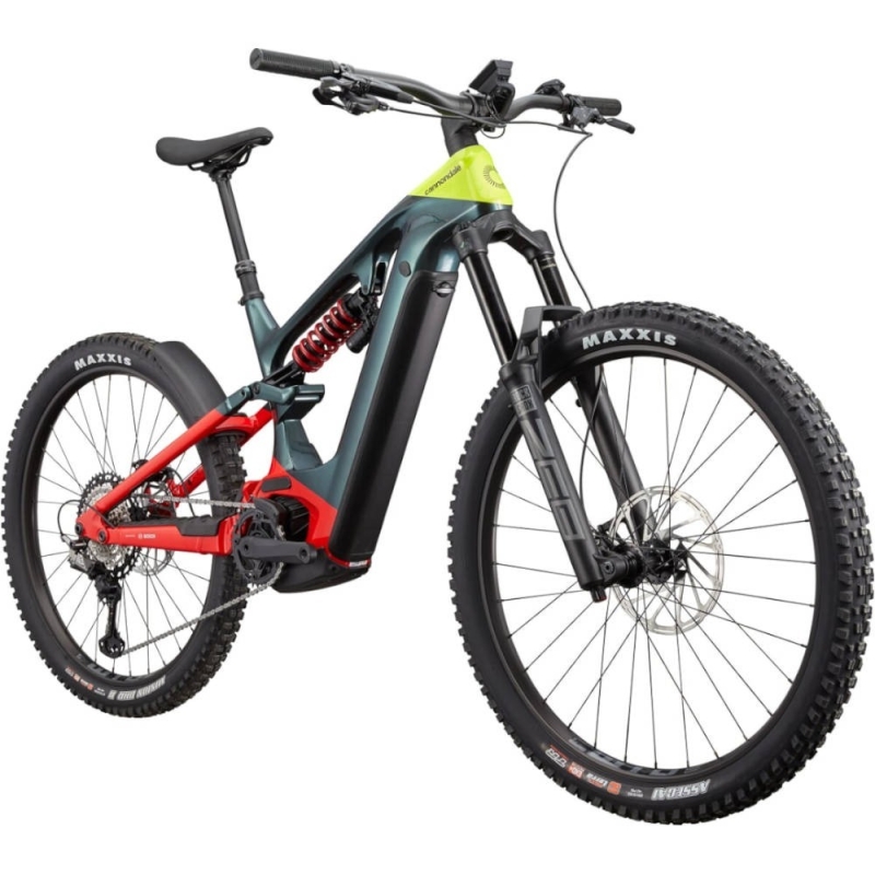 Rower elektryczny Cannondale Moterra Neo Carbon LT 1 zielono-czerwony