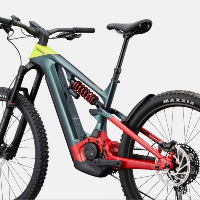 Rower elektryczny Cannondale Moterra Neo Carbon LT 1 zielono-czerwony