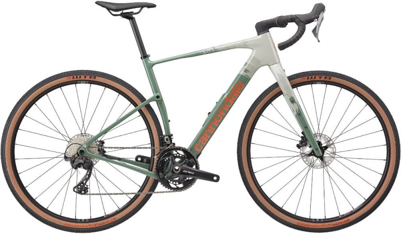 Rower gravel Cannondale Topstone Carbon 2 GRX 2x12 szaro-zielony