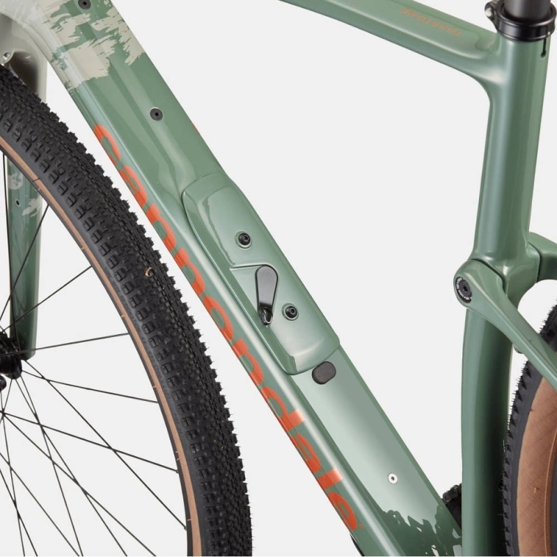 Rower gravel Cannondale Topstone Carbon 2 GRX 2x12 szaro-zielony