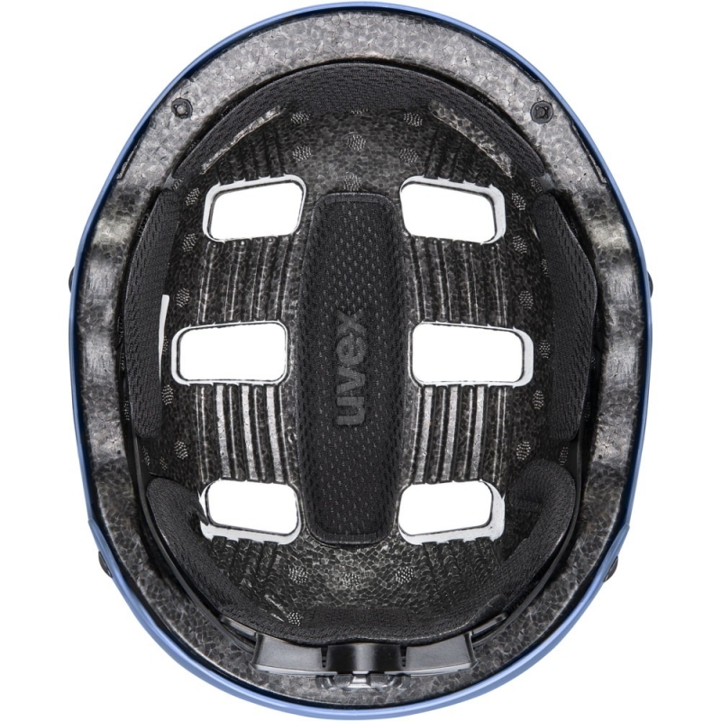 Kask rowerowy orzech Uvex Kid 3 granatowo-żółty