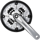 Mechanizm korbowy Shimano FC-T4010 Octalink srebrny