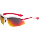 Okulary rowerowe Rogelli Skyhawk biało-czerwone + 3 pary soczewek