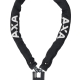 AXA Clinch+ Zapięcie rowerowe łańcuch z kłódką 85cm czarne