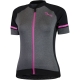 Koszulka rowerowa damska Rogelli Carlyn 2.0 czarno szaro-różowa